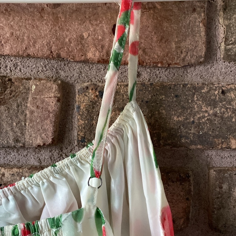 Commense Cream, Rose and Green Floral Dress XS NWT - Picture 12 of 16